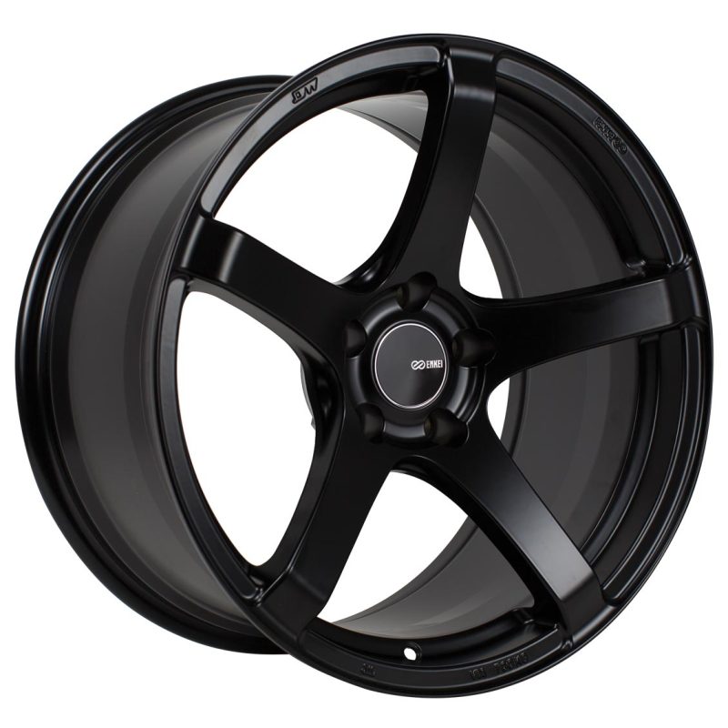 Enkei Kojin 18x9.5 45mm Offset 5x120 Bolt Pattern 72.6mm Bore - Matte Black (Single Wheel)