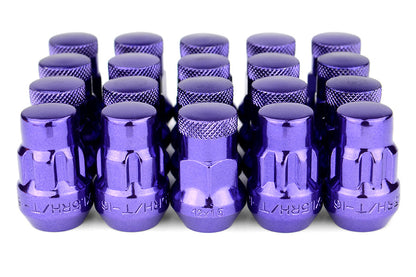 Wheel Mate Muteki SR35 Close End Lug Nuts w/ Lock Set - Purple 12x1.50 35mm