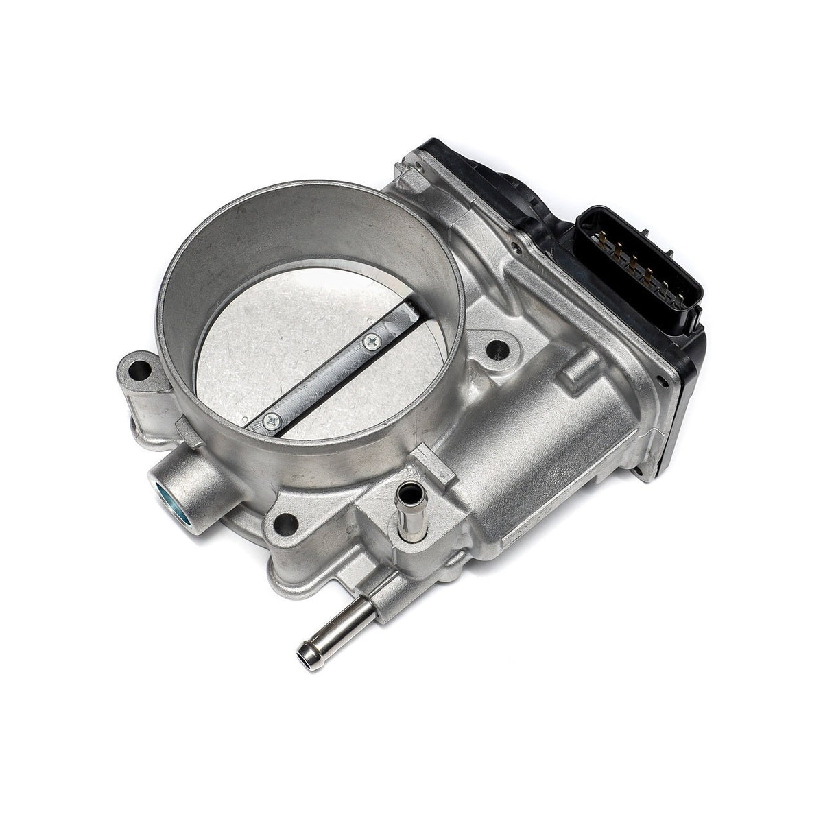 IAG Big Bore 76mm Throttle Body w/ Electronics & Adapter Package (For Use With Process West Intake Manifolds) - Silver Adapter Plate - 2004-2021 Subaru STI / 2006-2007 WRX / 2004-2008 Forester XT