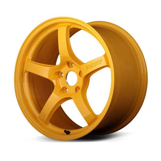 Gram Lights 57CR 18x9.5 +38 5x114.3 - Mach Yellow (Single Wheel)