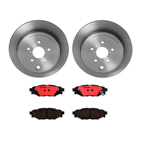 Brembo OE Rear Brake Kit with Ceramic Pads (286mm) - 2013-2016 Subaru BRZ / 2015 WRX / 2005-2014 Outback