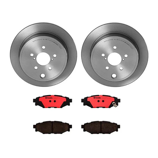 Brembo OE Rear Brake Kit with Ceramic Pads (286mm) - 2013-2016 Subaru BRZ / 2015 WRX / 2005-2014 Outback