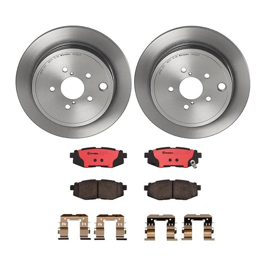 Brembo OE Ceramic Rear Disc Brake Kit - 2013-2016 Scion FR-S / 2013-2020 Subaru BRZ / 2017-2020 Toyota 86 / 2010-2014 Legacy / Outback