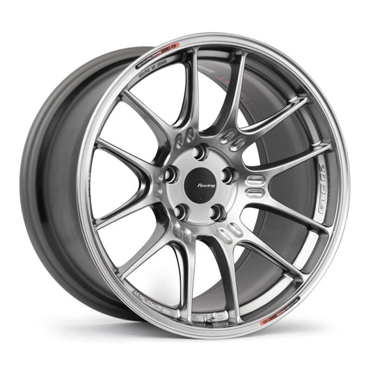 Enkei GTC02 19x9 5x114.3 40mm Offset 75mm Bore - Hyper Silver (Single Wheel)