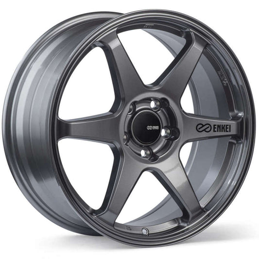 Enkei T6R 18x9.5 45mm Offset 5x120 Bolt Pattern 72.6 Bore - Gloss Gunmetal (Single Wheel)