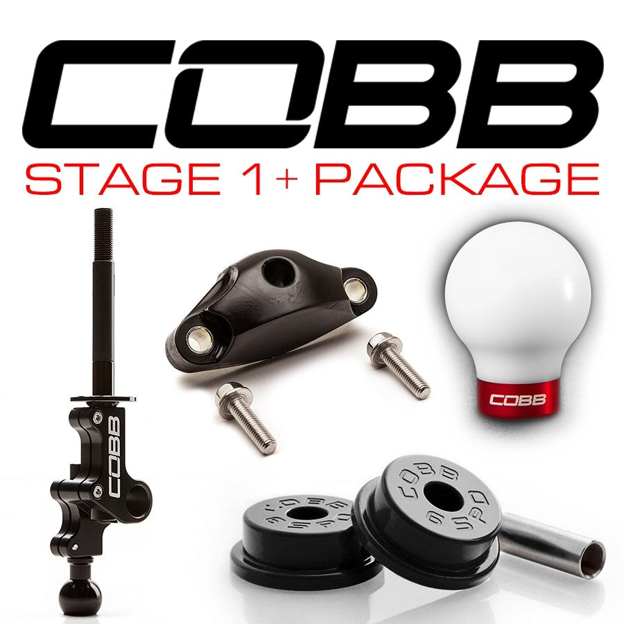 Cobb Subaru STi 6MT Stage 1+ Drivetrain Package w / Red Weighted Shift Knob - 2004-2021 Subaru STI 6MT