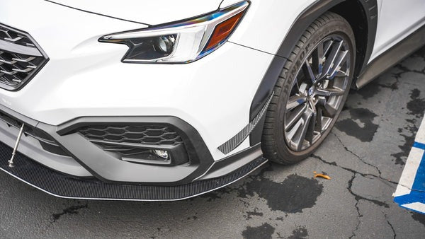 APR Performance Carbon Fiber Wind Splitter With Rods - 2022-2024 Subaru WRX