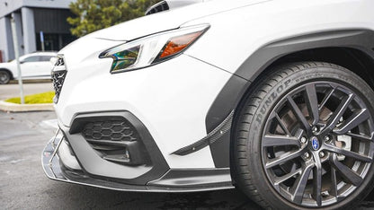 APR Performance Carbon Fiber Wind Splitter With Rods - 2022-2024 Subaru WRX