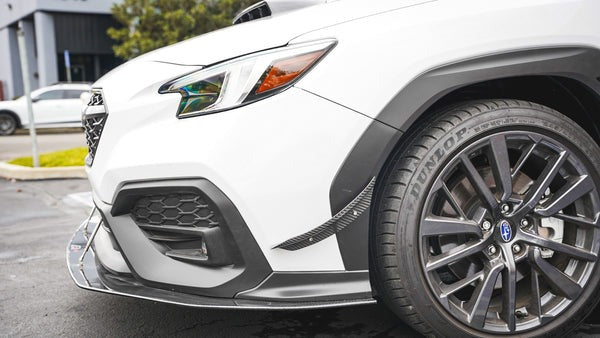 APR Performance Carbon Fiber Wind Splitter With Rods - 2022-2024 Subaru WRX
