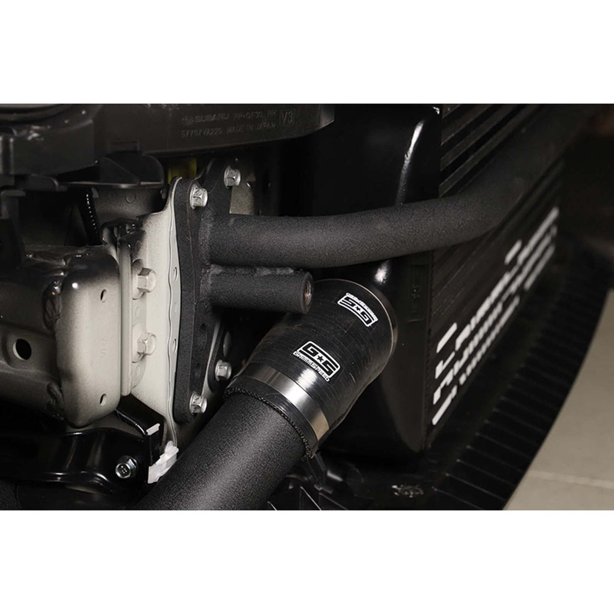 GRM090261 GrimmSpeed Front Mount Intercooler Bumper Bar BLACK Coated,