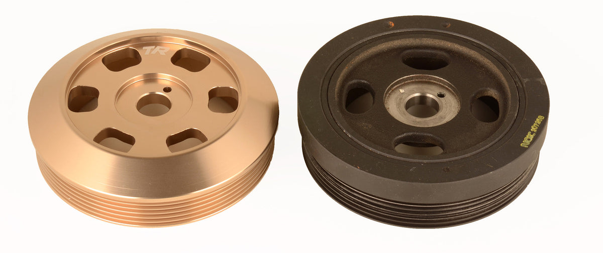 Tomioka Racing Lightweight Crankshaft Pulley -  2012-2026 Subaru WRX / 2011-2024 Forester / 2019-2024 Ascent / 2013-2026 BRZ / Legacy / Outback / Crosstrek / 2013-2016 Scion FR-S / 2017-2020 Toyota 86 / 2022-2026 GR86