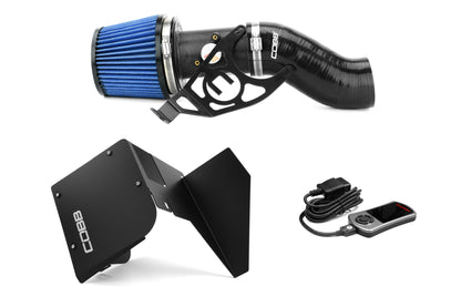 Cobb Stage 1+ Power Package w/ V3 Accessport - Black SF Intake - 2015-2018 Subaru STI