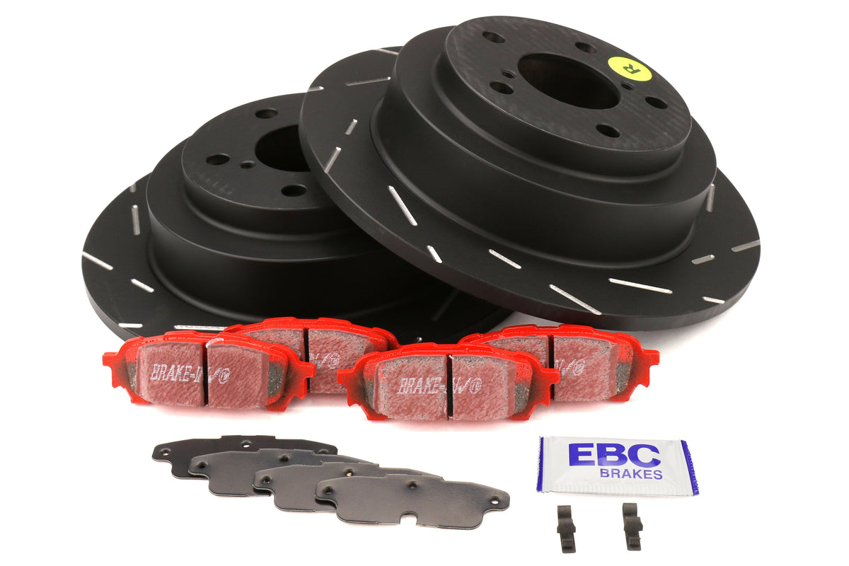 EBC S4K Redstuff Pad and USR Rotor Front Kit - 2015-2021 Subaru WRX