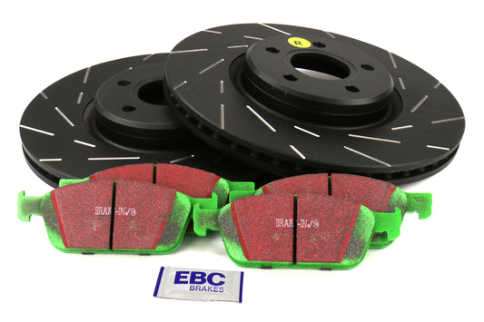 EBC S2K Greenstuff Pad and USR Rotor Rear Kit - 2022-2026 Subaru WRX VB (Manual Parking Brake)