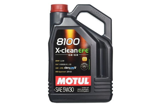 MTL109471 Motul 5L JUG Synthetic Engine Oil 8100 5W30 X-CLEAN EFE - 2015-2020 WRX / STI,