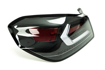 OLM Evolution Tail Lights (Clear Lens, Black Base, White Bar) - 2015-2021 WRX / STI