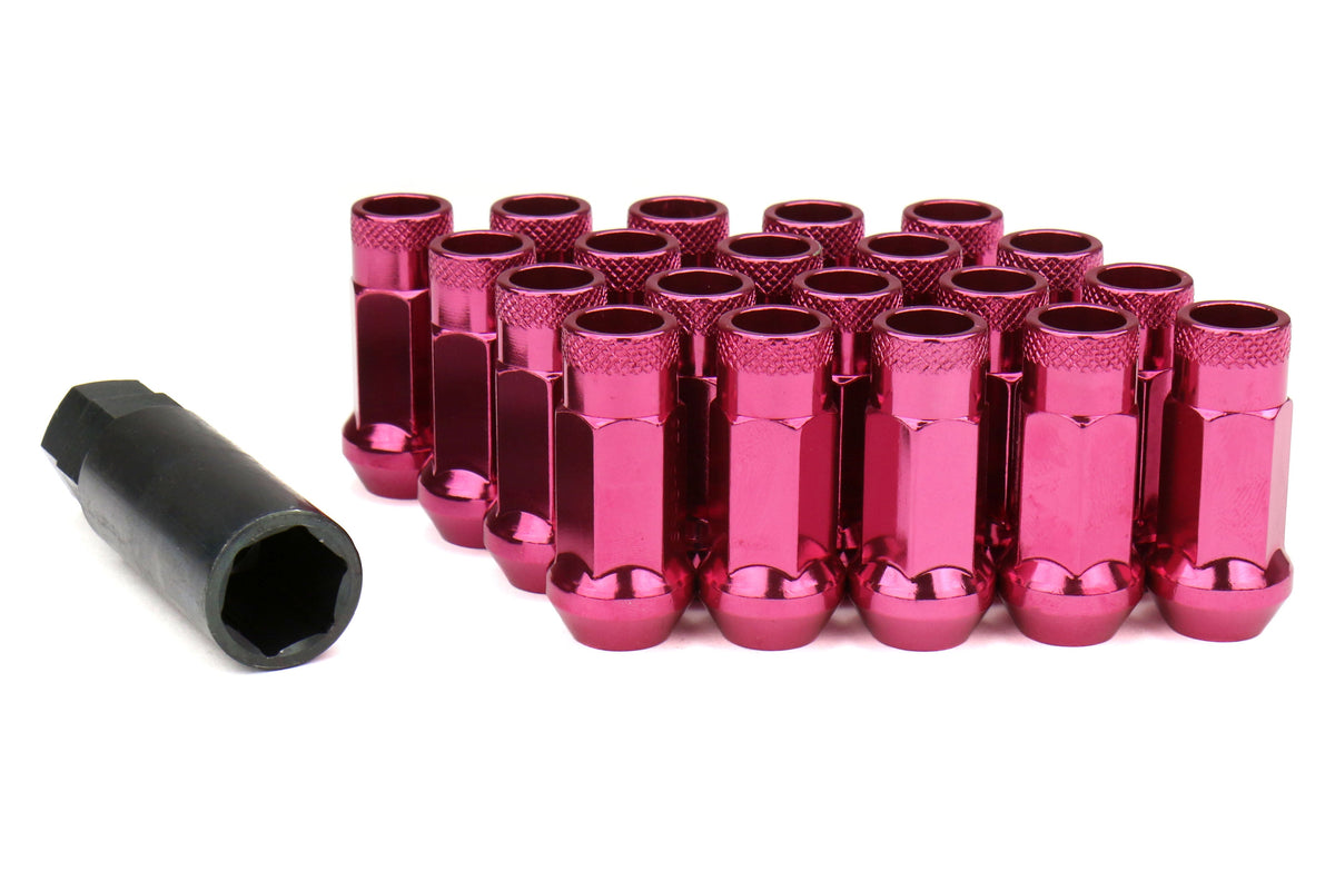 Wheel Mate Muteki SR48 Open End Lug Nuts - Pink 12x1.25 48mm