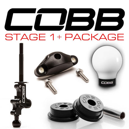 Cobb Subaru STi 6MT Stage 1+ Drivetrain Package w / Black Weighted Shift Knob - 2004-2021 Subaru STI 6MT