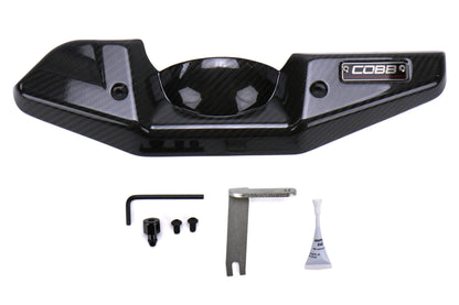 Cobb Redline Carbon Fiber Alternator Cover - Gloss Finish - 2008-2021 Subaru STI / 2008-2014 Subaru WRX