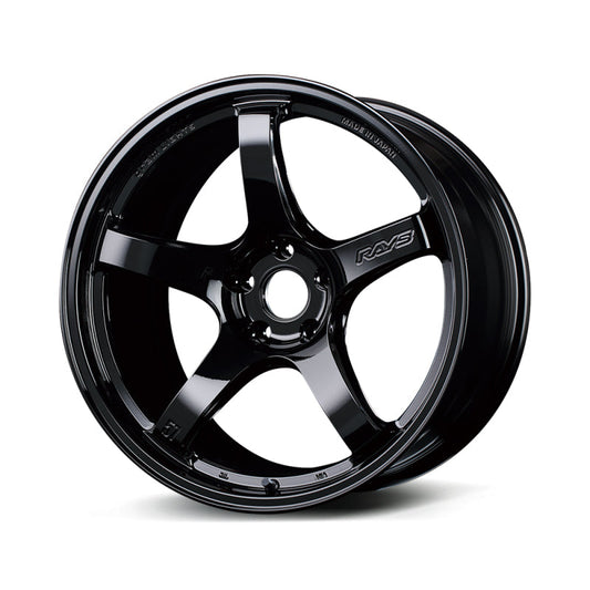 Gram Lights 57CR 17x9 +38 5x114.3 Gloss Black Wheel - 2005-2007 Subaru STI