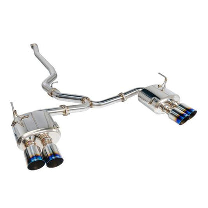 Remark 4in Quad Cat-Back Exhaust Stainless Single Resonated- 2015-2021 Subaru WRX/STI (VA)