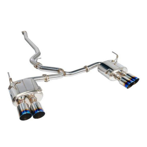 Remark Cat-Back Dual Exhaust - R1-Spec Burnt Stainless (Resonated)- 2015-2021 Subaru WRX/STI (VA)