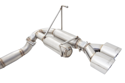 X Force Race Catback Exhaust System with Quad Tip/Hot Dog Resonator - 2011-2021 Subaru WRX / STI