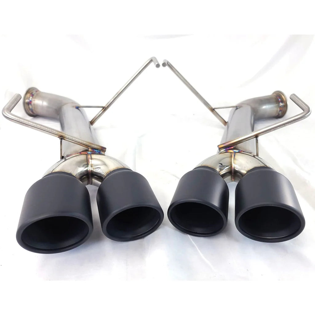 ETS Axle-Back Exhaust System w/Muffler Stealth Black Tips - 2022-2024 Subaru WRX