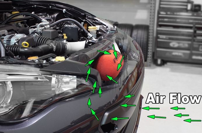 PERPSP-INT-330RD Perrin Cold Air Intake (Red) - 2013+ BRZ,