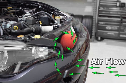PERPSP-INT-330RD Perrin Cold Air Intake (Red) - 2013+ BRZ,