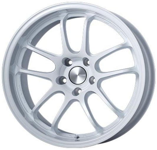 Enkei PF01EVO 18x9 35mm Offset 5x114.3 75mm Bore - Pearl White (Single Wheel)