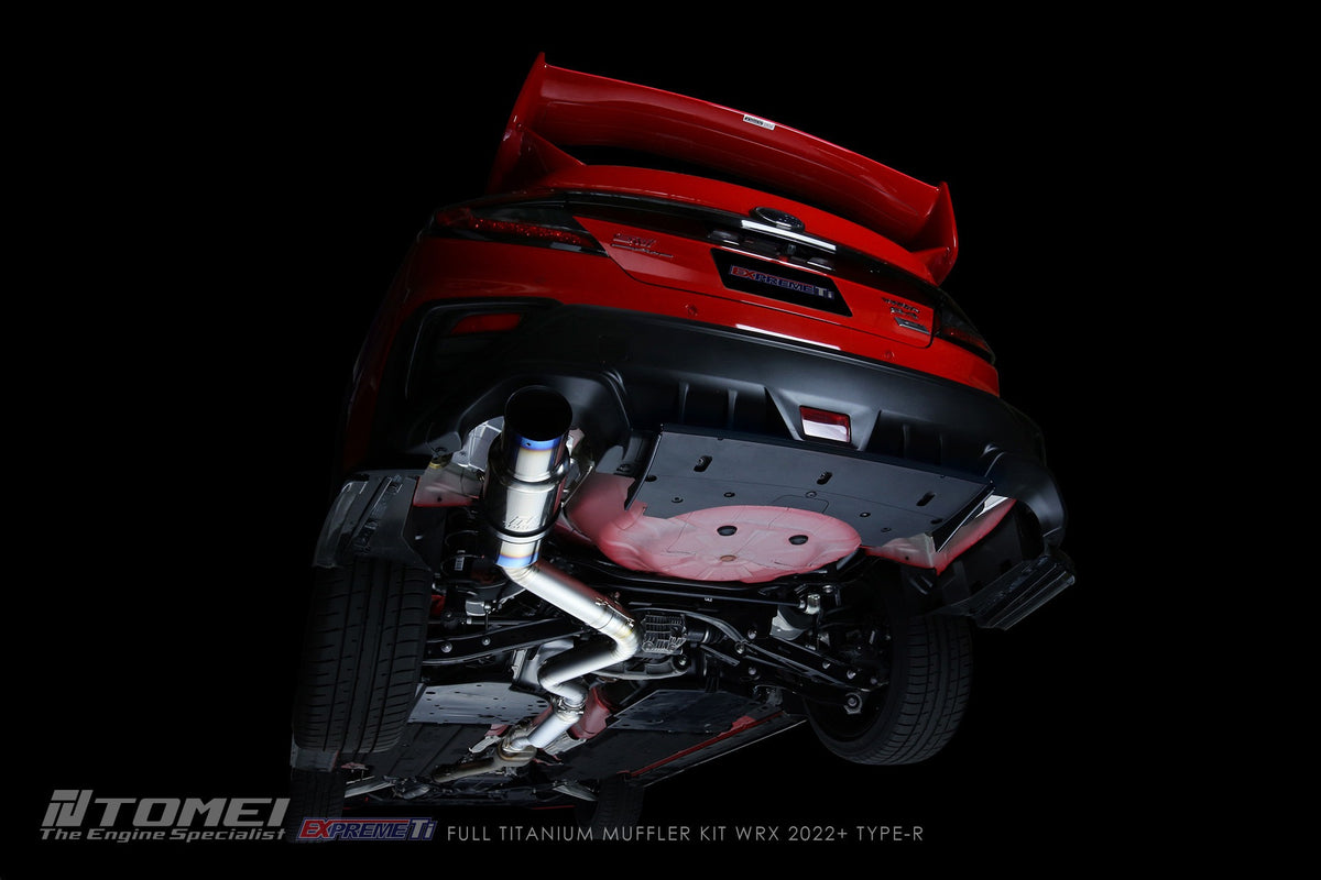 Tomei Full Titanium Muffler Expreme Ti Catback Exhaust System - Type-R - 2022-2024 Subaru WRX