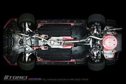Tomei Full Titanium Muffler Expreme Ti Catback Exhaust System - Type-R - 2022-2024 Subaru WRX