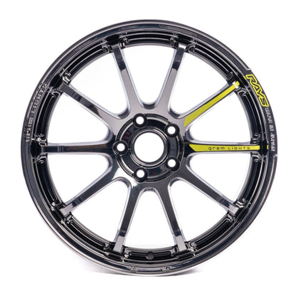Gram Lights 57NR 18X9.5 +38 5x114.3 - Rays Black Metal Coat (RB) (Single Wheel)