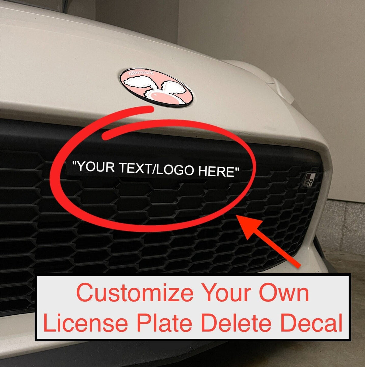 Kartboy Subaru License Plate Delete - Black Desert