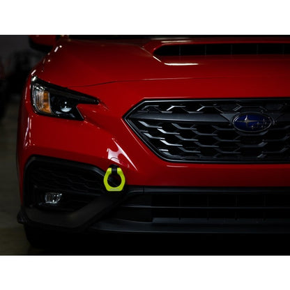 Mishimoto Racing Front Tow Hook - Yellow - 2022-2024 Subaru WRX