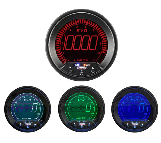 ProSport 3-1/3" Premium EVO Series Tachometer with  Peak/Warning