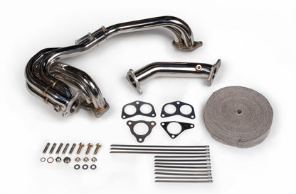 Tomioka Racing Subaru Single Scroll Unequal Length Exhaust Manifold with 3 bolts Up-pipe  - 2002-2014 Subaru WRX / 2004-2021 STI
