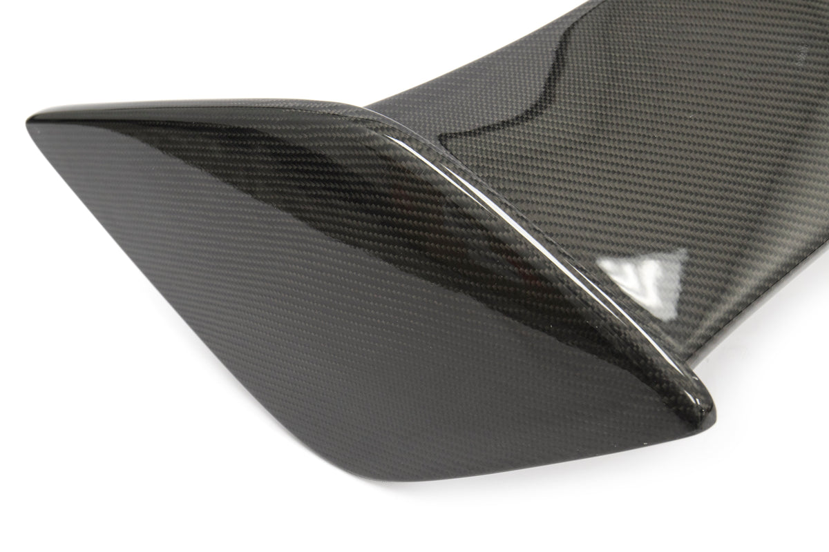 OLM Silverline Carbon Fiber OEM S Style Spoiler with Black Bases - 2015+ WRX / 2015+ STI