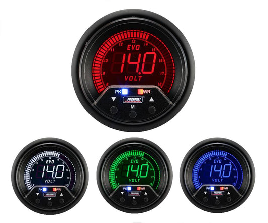 ProSport 2-3/8" Premium Evo Electrical Volt Gauge