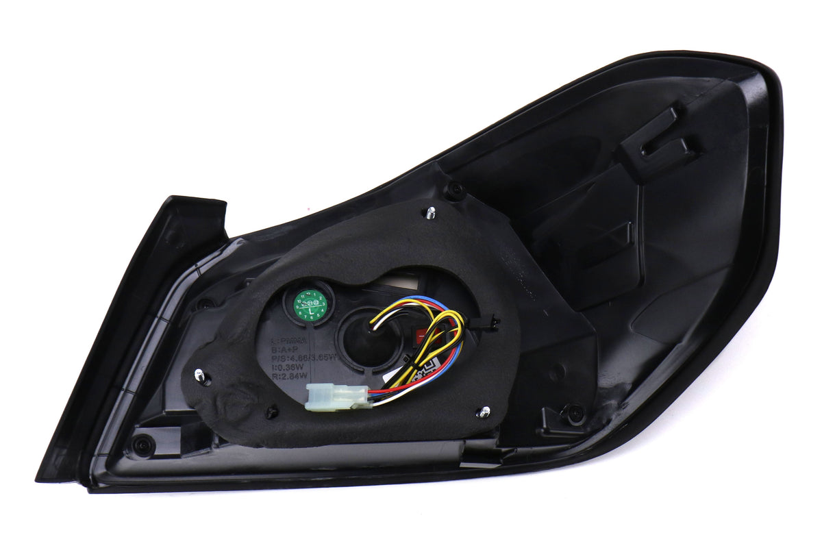 OLM Evolution Tail Lights (Smoked Lens, Black Base, Red Bar) - 2015-2021 WRX / STI