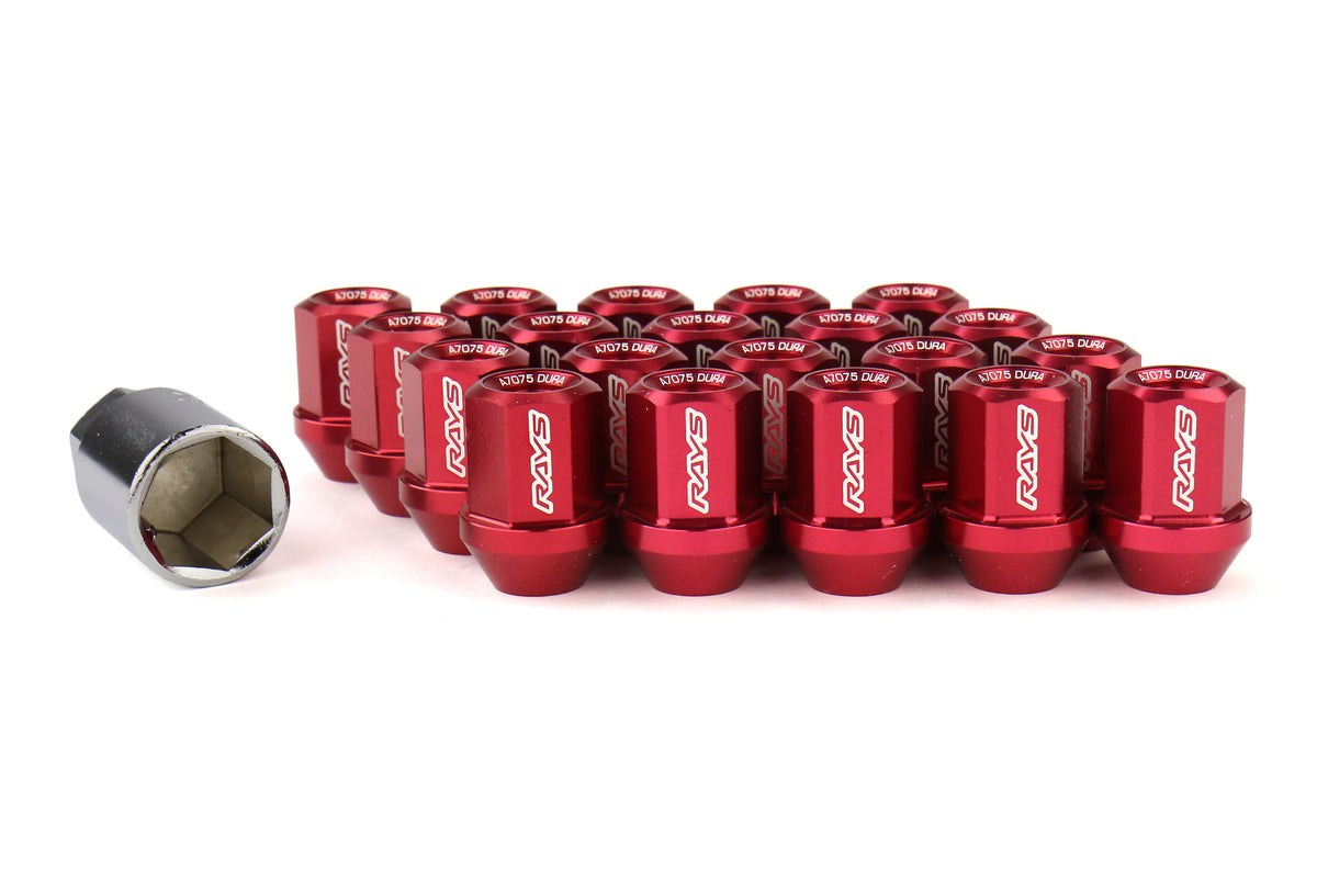 VLKWDURA3212125R Rays Dura-Nut L32 Straight Type lug nuts - 2015+ WRX / 2015+ STI / 2013+ BRZ / 2014+ FORESTER,