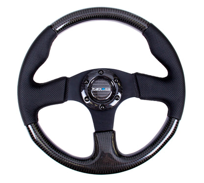NRGST-310CFBS NRG 315mm Carbon Fiber Steering Wheel With Black Stitching - Universal,