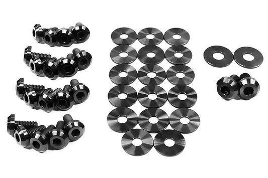 DSBSUB-008-TI-BLK Dress Up Bolts Partial Engine Bay Hardware Kit - 2013+ FT86-Black,