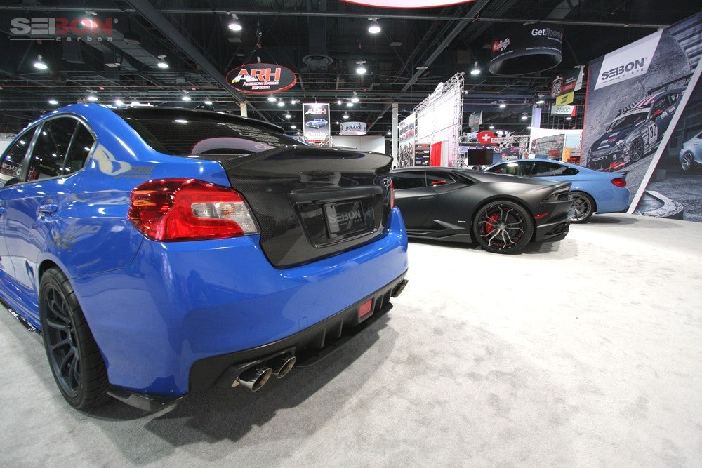 SEITL15SBIMP-C 15-20 Subaru WRX & STI Seibon C-Style Carbon Fiber Trunk Lid,