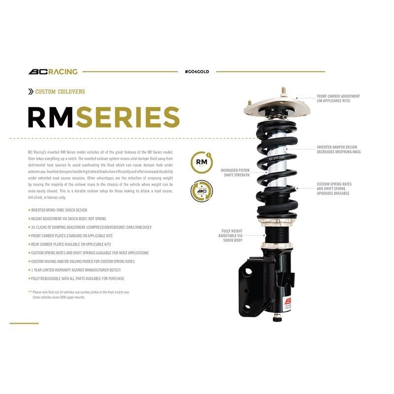 SKU: BCRF-20-RM-SW,,BC Racing RAM (RM) Coilovers - 2013+ FT86-Swift Springs-8k-8k,