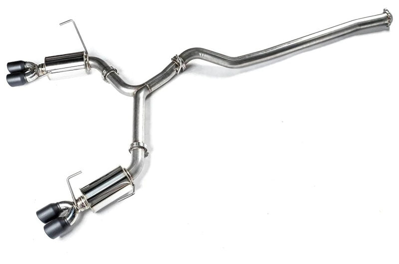 ETS200-60-EXH-009 ETS Cat-Back Exhaust System w/Muffler Non-Resonated Stealth Black Tips - 2022+ Subaru WRX,