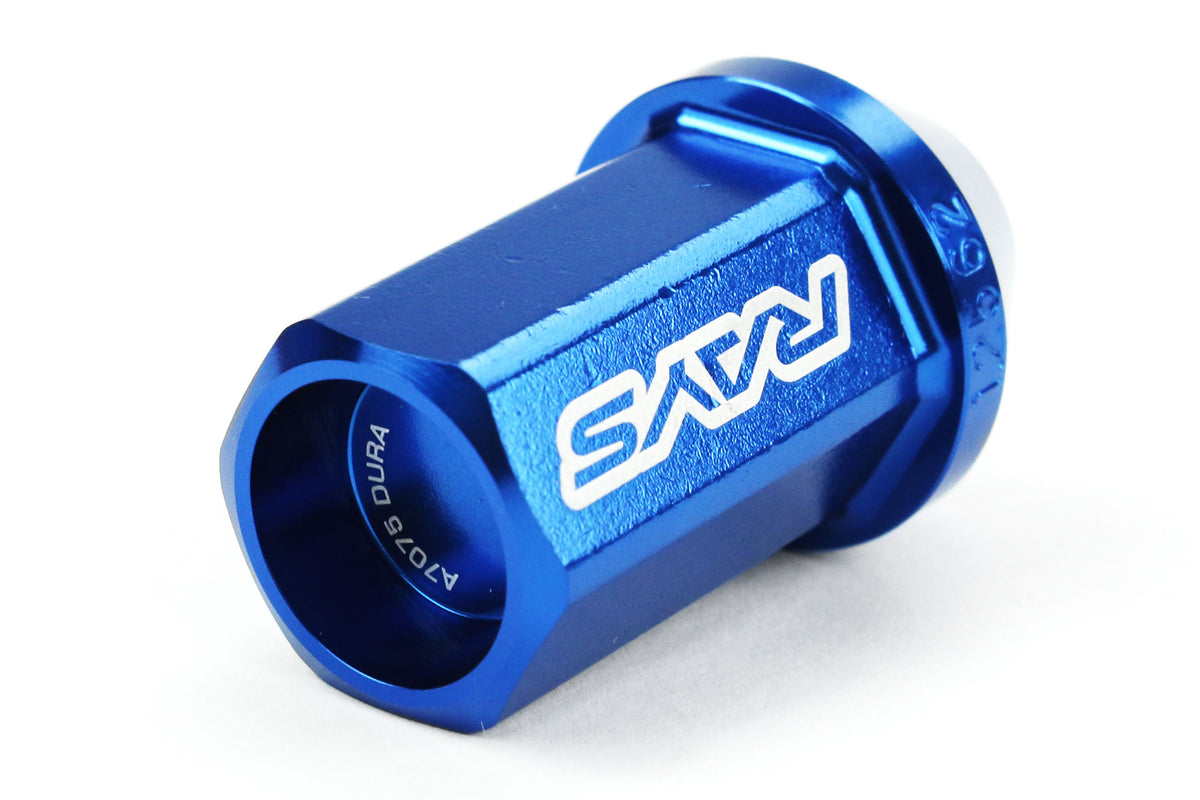 VLKWDURA4212125U Rays Dura-Nut L42 Straight Type lug nuts - 2015+ WRX / 2015+ STI / 2013+ BRZ / 2014+ FORESTER-Blue,