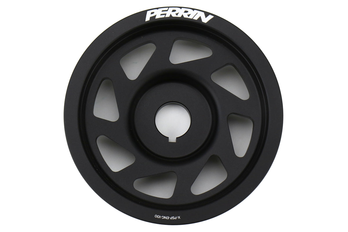 PERPSP-ENG-100BK Perrin Lightweight Crank Pulley - 2015+ STI-Black,