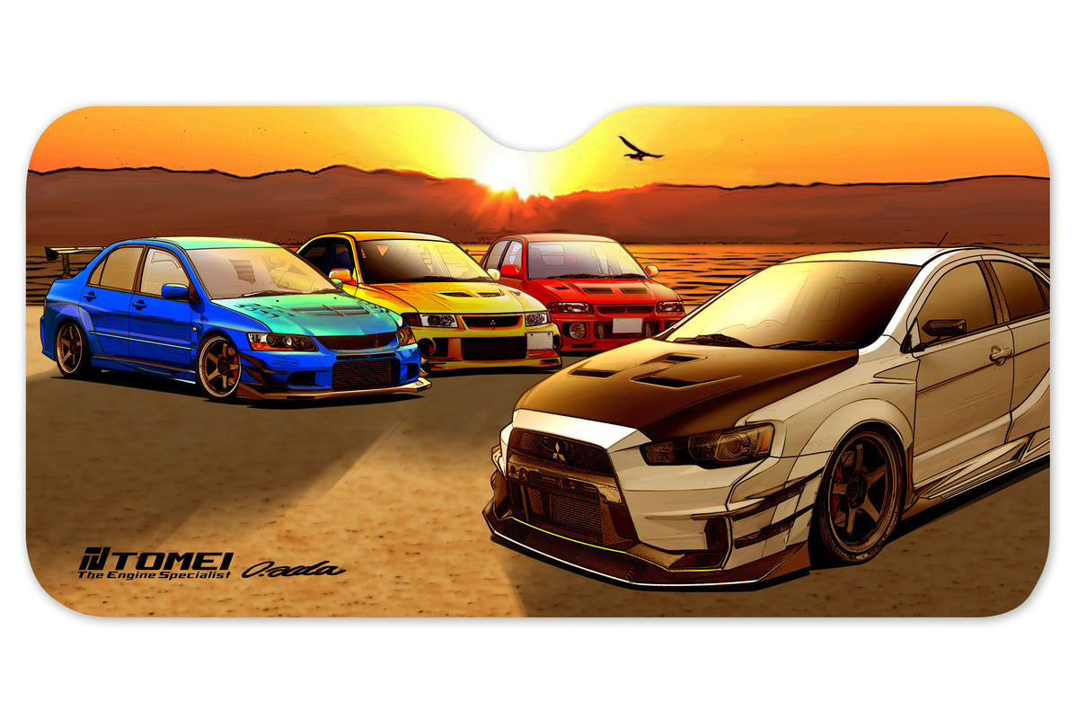 TOMTG701A-MT00A Tomei Sun Shade 59*28 Evo Sunset Kawaguchi,